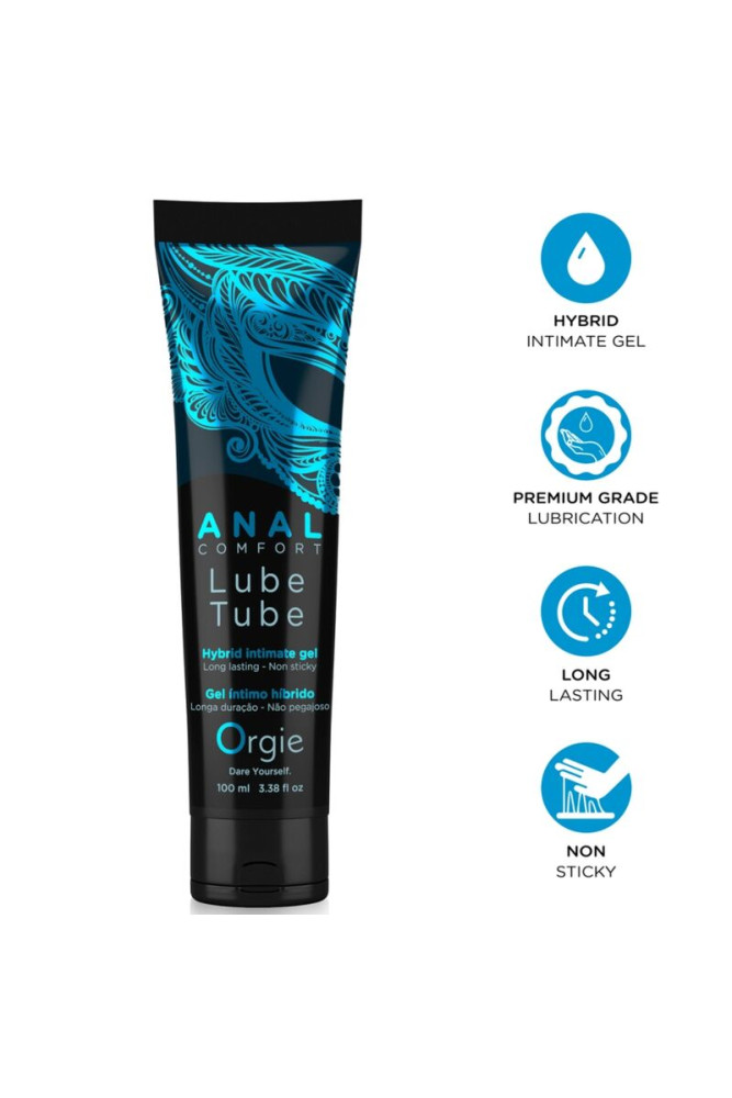 ORGIE - TUBO LUBRIFICANTE ANAL COMFORT GEL IBRIDO INTIMO PER SESSO ANALE 100 ML