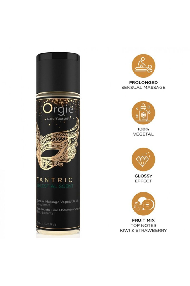 ORGIE - OLIO VEGETALE PER MASSAGGI SENSUALI TANTRICI E CELESTIALI 200 ML