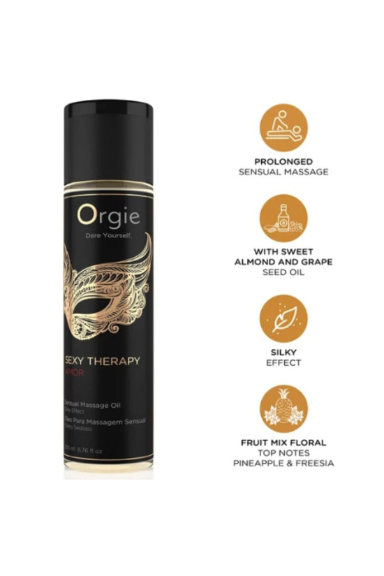 ORGIE - OLIO DA MASSAGGIO SENSUALE AMOR PER UNA TERAPIA SEXY 200 ML