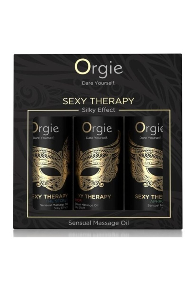 ORGIE - COLLEZIONE MINI FORMATO SEXY THERAPY OLI DA MASSAGGIO SENSUALI 3 X 30 ML