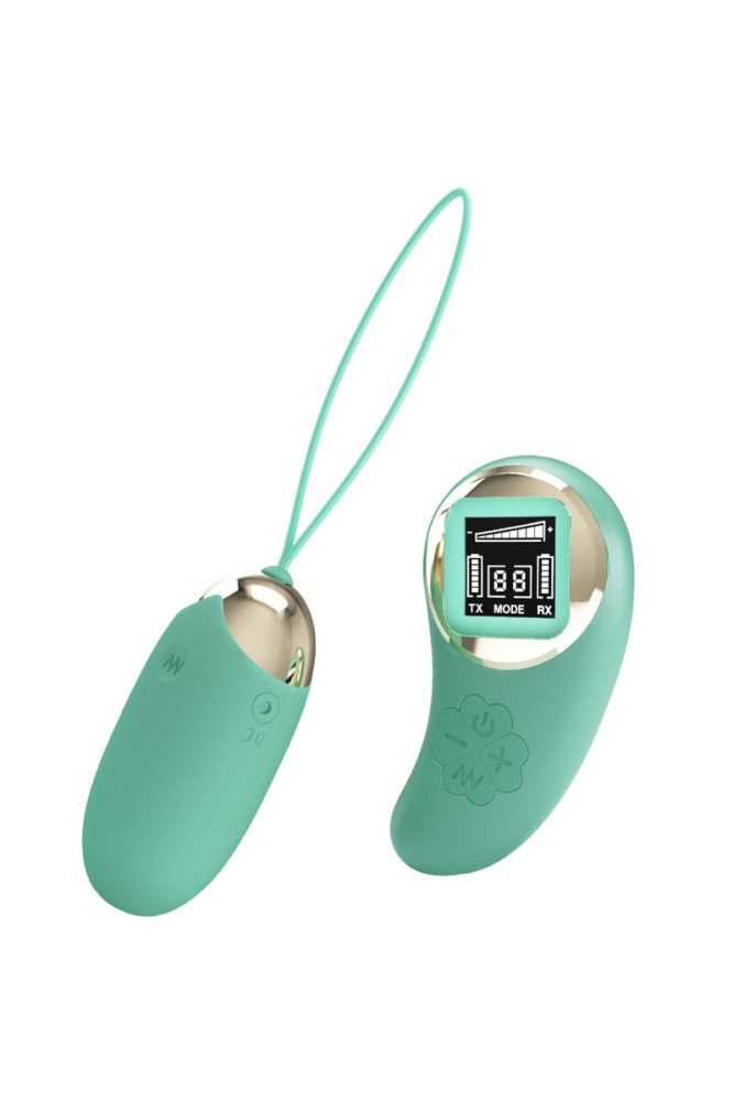 PRETTY LOVE - MINIERA DI UOVO VIBRANTE CON TELECOMANDO VERDE