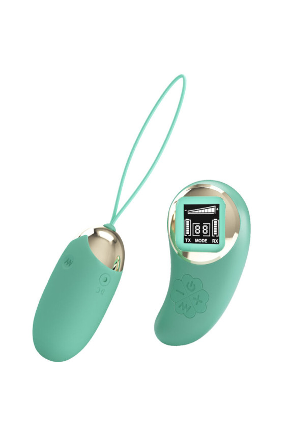 PRETTY LOVE - MINIERA DI UOVO VIBRANTE CON TELECOMANDO VERDE