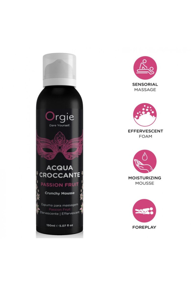 ORGIE - ACQUA CROCCANTE MOUSSE DA MASSAGGIO CROCCANTE AL FRUTTO DELLA PASSIONE 150 ML