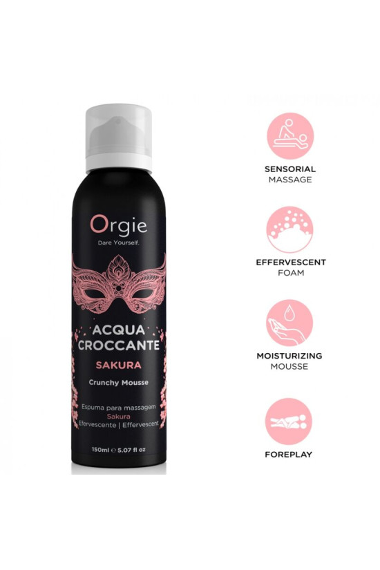 ORGIE - ACQUA CROCCANTE SAKURA MOUSSE DA MASSAGGIO CROCCANTE 150 ML