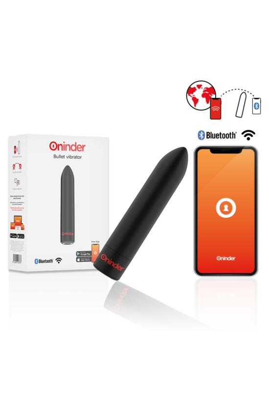 ONINDER - BERLIN VIBRATORE BULLET NERO 9 MODALITÀ 8