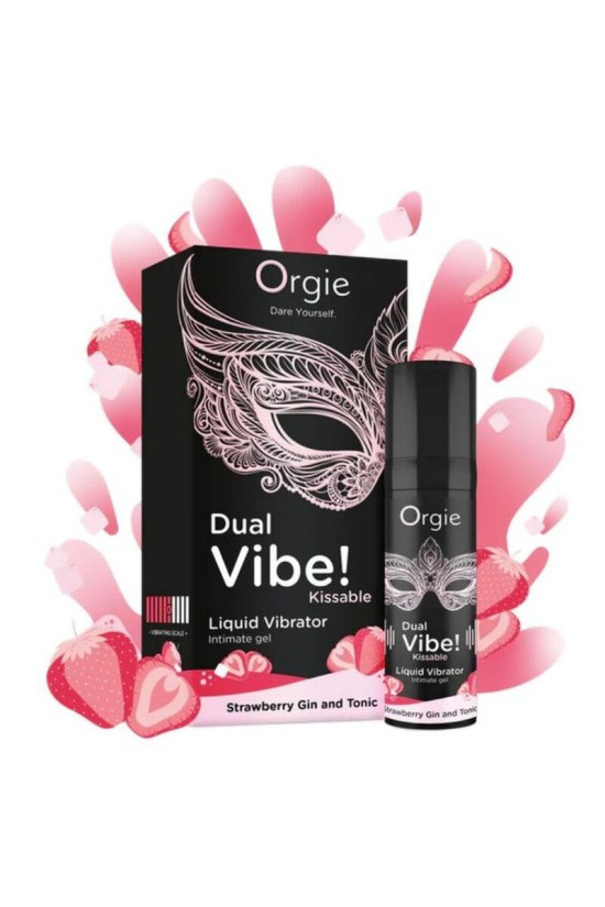 ORGIE - DOPPIA VIBRAZIONE! LIQUIDO VIBRANTE AL GUSTO DI GIN ALLA FRAGOLA E TONICO