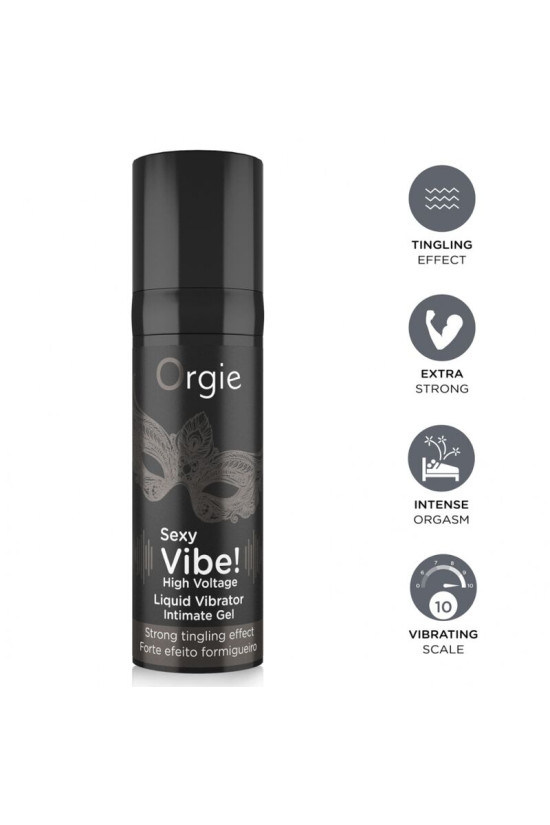 ORGIE - VIBRAZIONI SEXY! VIBRATORE LIQUIDO AD ALTA TENSIONE EXTRA FORTE 15 ML