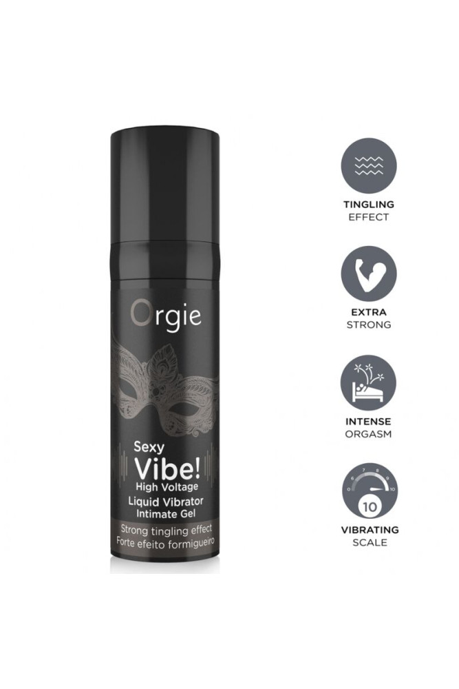 ORGIE - VIBRAZIONI SEXY! VIBRATORE LIQUIDO AD ALTA TENSIONE EXTRA FORTE 15 ML