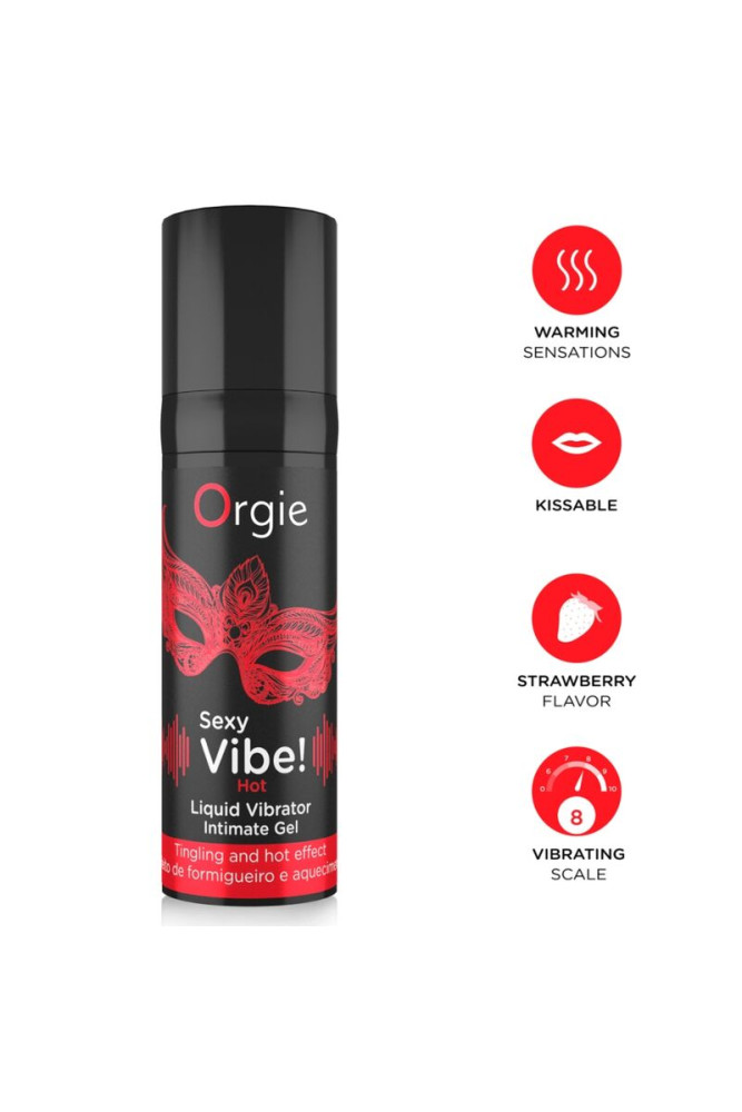 ORGIE - VIBRAZIONI SEXY! LIQUIDO CALDO E RISCALDANTE PER VIBRATORE 15 ML