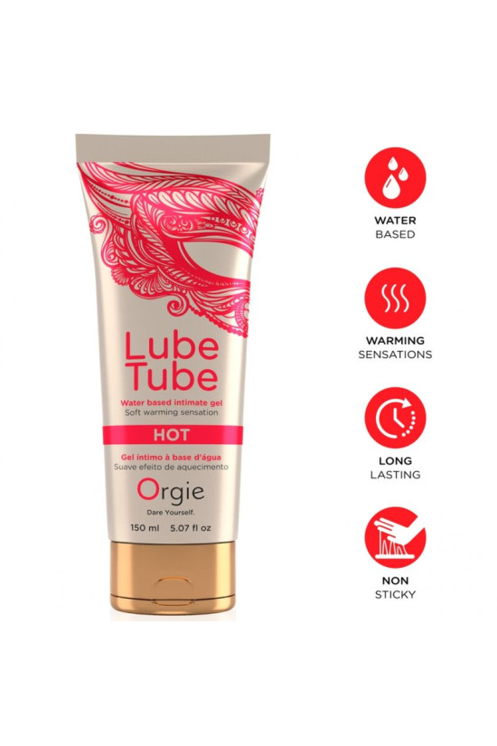 ORGIE - TUBO LUBRIFICANTE GEL INTIMO A BASE DE ACQUA CALDA 150 ML
