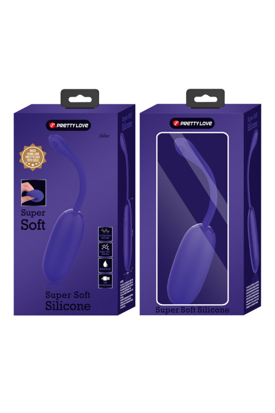 PRETTY LOVE - UOVO VIBRANTE JULIUS IMPERMEABILE-RICARICABILE VIOLA