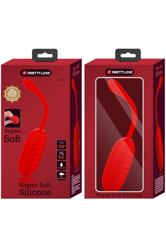 PRETTY LOVE - UOVO VIBRANTE RICARICABILE KIRK ROSSO