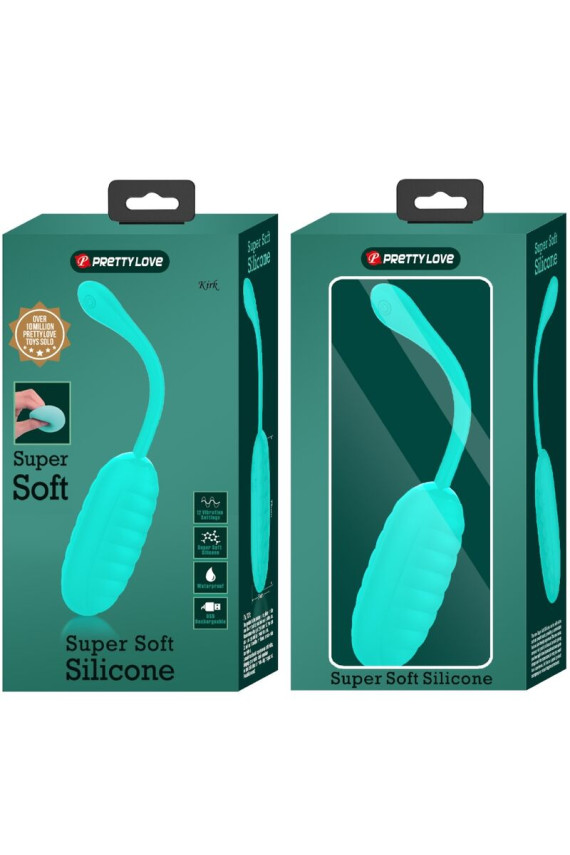 PRETTY LOVE - UOVO VIBRANTE RICARICABILE KIRK VERDE ACQUA