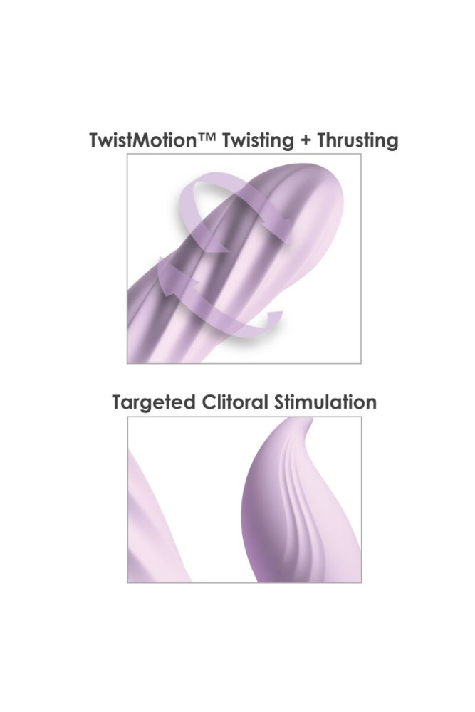 FANTASY FOR HER - FANTASY TWIST VIBRATOR TWISTMOTION CON ROTAZIONE E SPINTA VIOLA