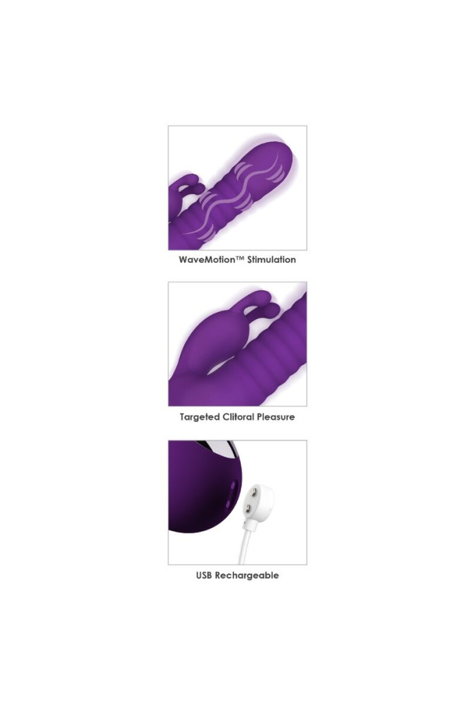 FANTASY FOR HER - FANTASY WAVE WAVEMOTION VIBRATORE RICARICABILE VIOLA
