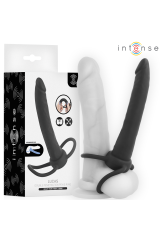 INTENSE - LUCAS DILDO ANALE CON ANELLO PER PENE E TESTICOLI IN SILICONE