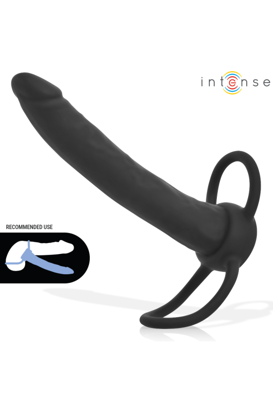INTENSE - LUCAS DILDO ANALE CON ANELLO PER PENE E TESTICOLI IN SILICONE