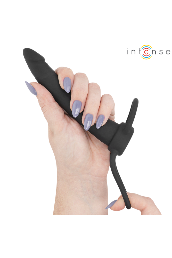 INTENSE - LUCAS DILDO ANALE CON ANELLO PER PENE E TESTICOLI IN SILICONE