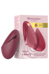 WOMANIZER - NEXT LIBERTY 3D PLEASURE AIR CLITORAL STIMULATOR BORDEAUX