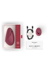 WOMANIZER - NEXT LIBERTY 3D PLEASURE AIR CLITORAL STIMULATOR BORDEAUX