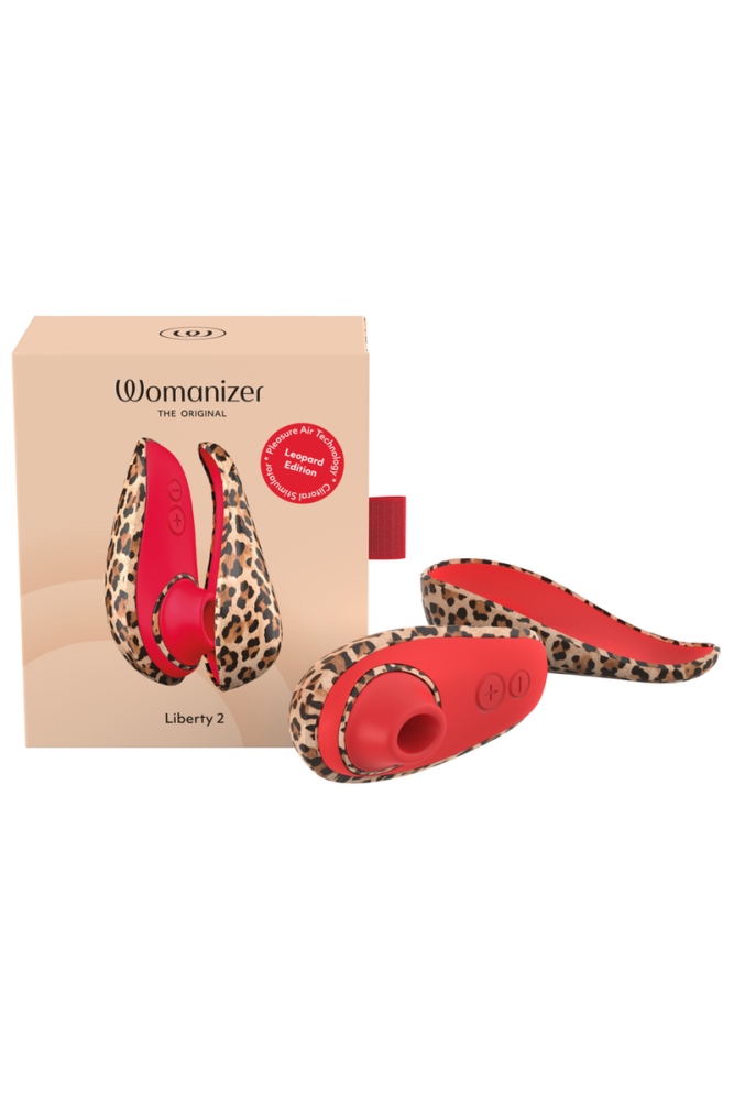 WOMANIZER - LIBERTY 2 STIMOLATORE CLITORIDEO A SUZIONE 8 LIVELLI DI INTENSITÀ STAMPA LEOPARDATA