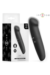 INTENSE - VIBRATORE PER IL PUNTO G PHIL NERO 13 CM