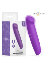 INTENSE - VIBRATORE PER IL PUNTO G PHIL VIOLA 13 CM
