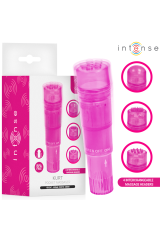 INTENSO - MINI MASSAGGIATORE KURT CON 4 TESTINE INTERCAMBIABILI ROSA