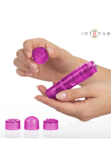 INTENSO - MINI MASSAGGIATORE KURT CON 4 TESTINE INTERCAMBIABILI ROSA