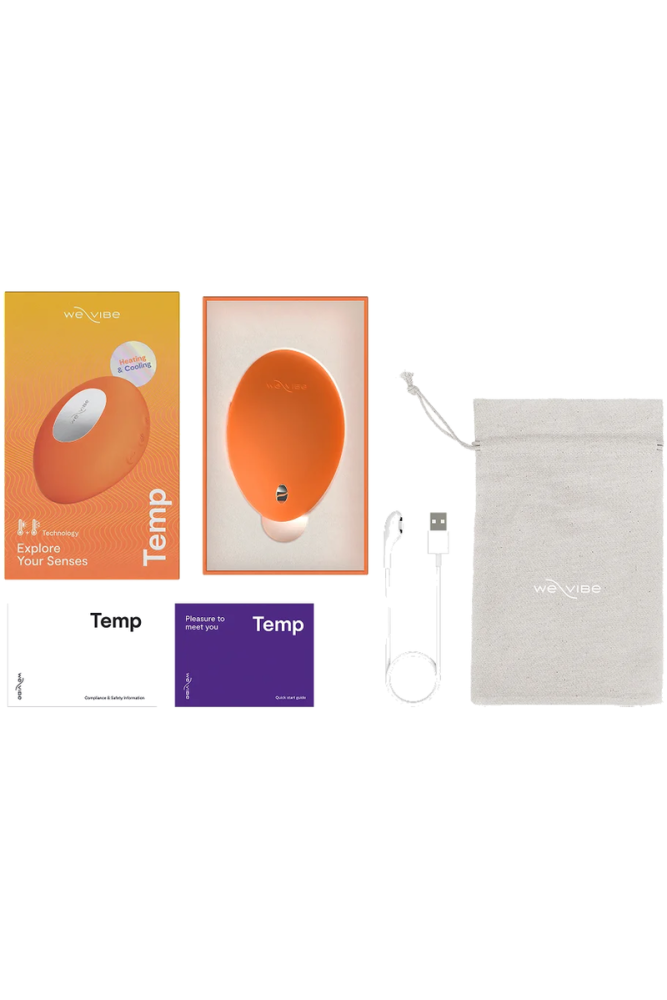 WE-VIBE - VIBRATORE RISCALDANTE E RAFFREDDANTE A TEMPERATURA ARANCIONE