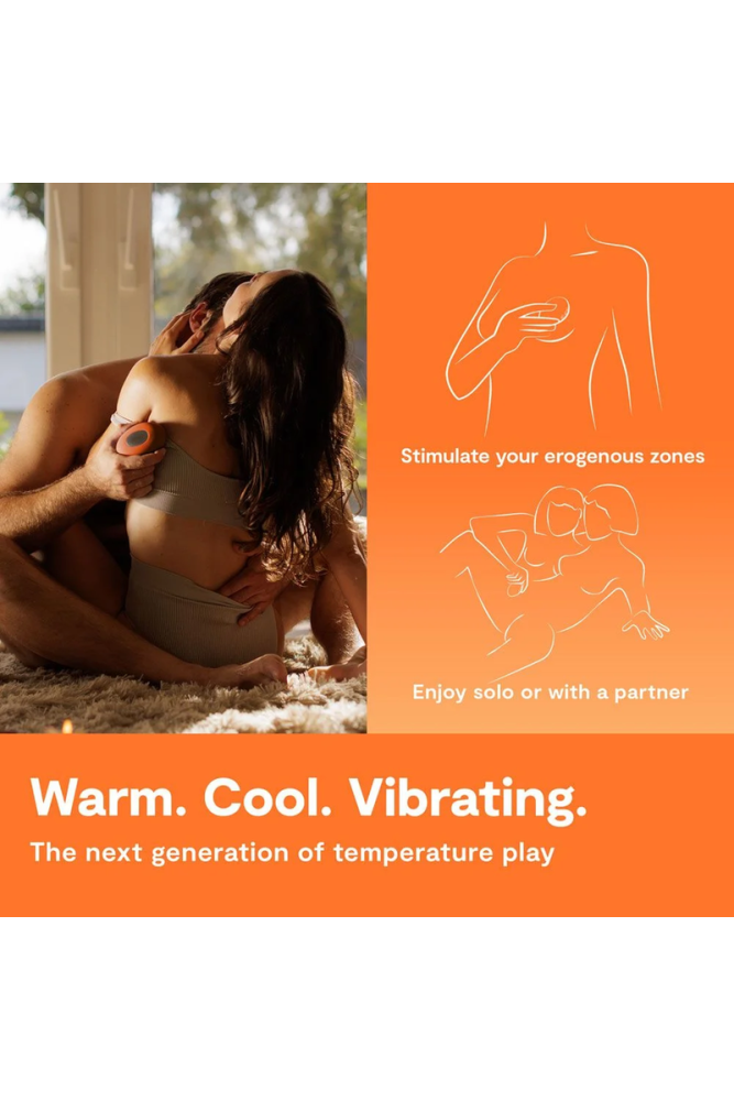 WE-VIBE - VIBRATORE RISCALDANTE E RAFFREDDANTE A TEMPERATURA ARANCIONE