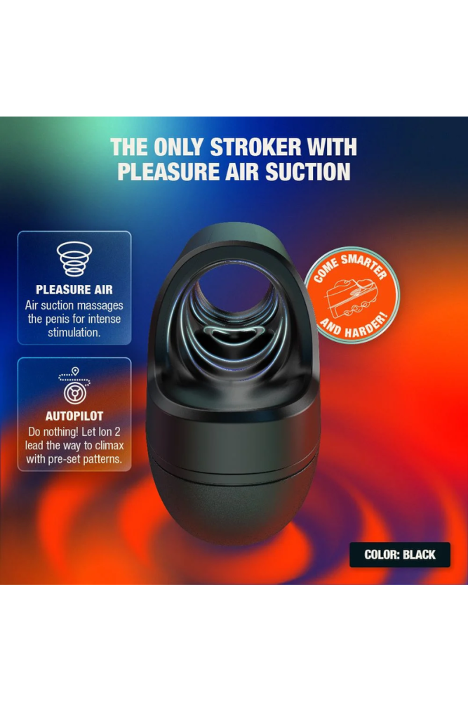 ARCWAVE - ION 2 STROKER MASCHILE CON STIMOLAZIONE A ONDE D'ARIA PULSANTI NERO