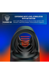 ARCWAVE - ION 2 STROKER MASCHILE CON STIMOLAZIONE A ONDE D'ARIA PULSANTI NERO
