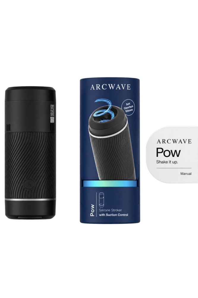 ARCWAVE - POW STROKER MANUALE CON CONTROLLO DELL'ASPIRAZIONE NERO