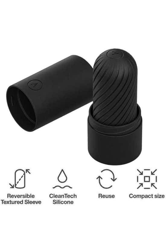ARCWAVE - GHOST STROKER REVERSIBILE IN SILICONE NERO