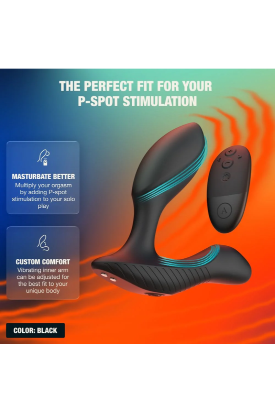 ARCWAVE - PERK MASSAGGIATORE PROSTATICO VIBRANTE CON DOPPIO MOTORE E TELECOMANDO NERO