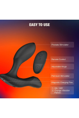 ARCWAVE - PERK MASSAGGIATORE PROSTATICO VIBRANTE CON DOPPIO MOTORE E TELECOMANDO NERO