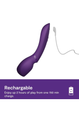WE-VIBE - WAND 2 MASSAGGIATORE CORPO A BACCHETTA RICARICABILE VIOLA