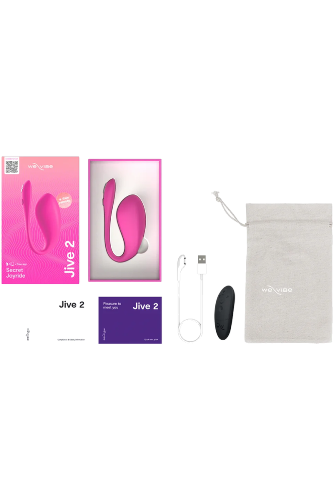 WE-VIBE - JIVE 2 VIBRATORE A UOVO INDOSSABILE ROSA ELETTRICO