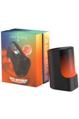 ARCWAVE - AIR MASTURBATORE MASCHILE ELASTICO CON IMPULSI D'ARIA E 6 LIVELLI DI INTENSITÀ NERO
