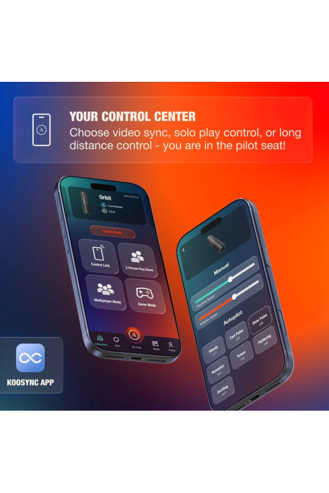 ARCWAVE - ORBIT MASTURBATORE MASCHILE ROTANTE A 360° CON CONTROLLO TRAMITE APP NERO