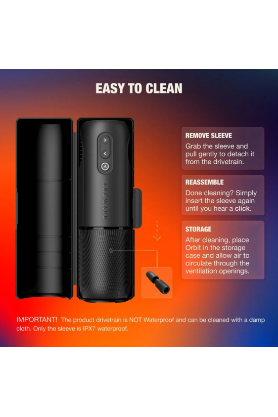 ARCWAVE - ORBIT MASTURBATORE MASCHILE ROTANTE A 360° CON CONTROLLO TRAMITE APP NERO