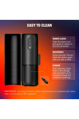 ARCWAVE - ORBIT MASTURBATORE MASCHILE ROTANTE A 360° CON CONTROLLO TRAMITE APP NERO