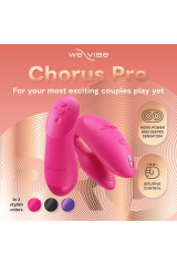 WE-VIBE - VIBRATORE PER COPPIE CHORUS PRO PREMIUM ROSA ELETTRICO