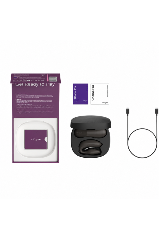 WE-VIBE - VIBRATORE PER COPPIE CHORUS PRO PREMIUM NERO SATINATO