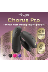 WE-VIBE - VIBRATORE PER COPPIE CHORUS PRO PREMIUM NERO SATINATO