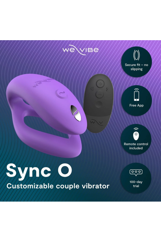 WE-VIBE - VIBRATORE PER COPPIE SYNC O WRAPPING-STIMULATION LUCE VIOLA
