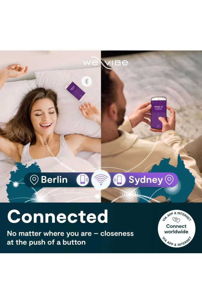 WE-VIBE - VIBRATORE PER COPPIE SYNC O WRAPPING-STIMULATION LUCE VIOLA