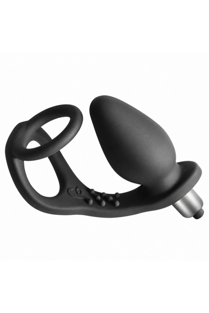 ROCKS-OFF - VIBRATORE PROSTATICO RO-ZEN CON DOPPIO ANELLO E 7 VELOCITÀ