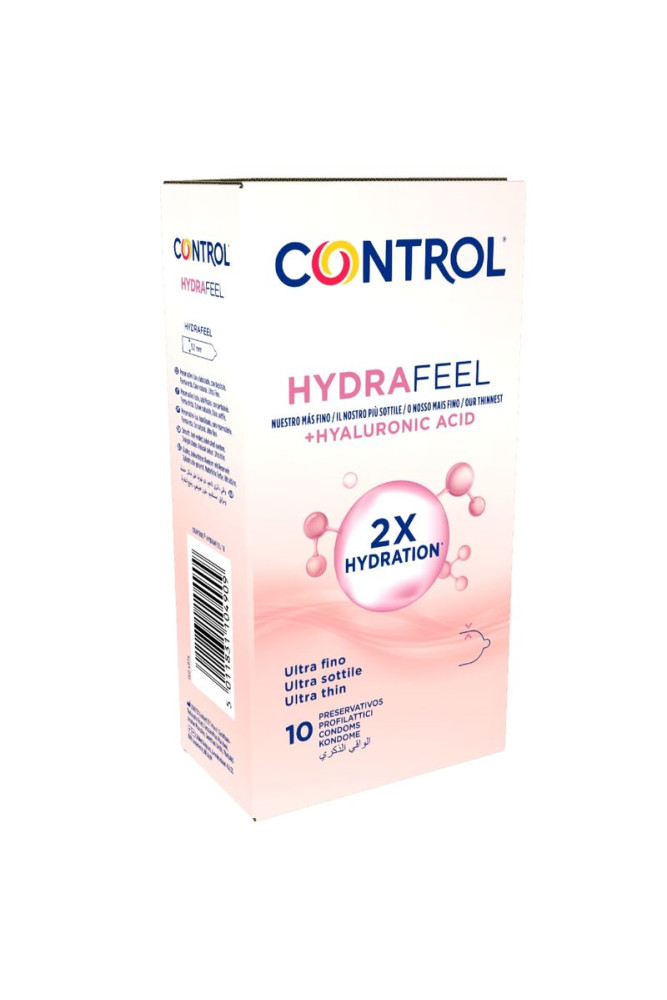 CONTROL - PRESERVATIVI ULTRA SOTTILI HYDRAFEEL CON ACIDO IALURONICO 10 PEZZI